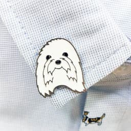 image-Pet Dog Brooch Pin Metal Animal Badge Accessory