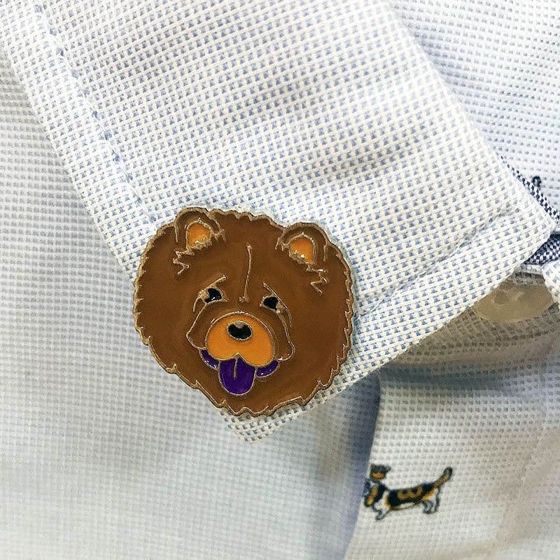 image-Pet Dog Brooch Pin Metal Animal Badge Accessory
