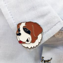 image-Pet Dog Brooch Pin Metal Animal Badge Accessory