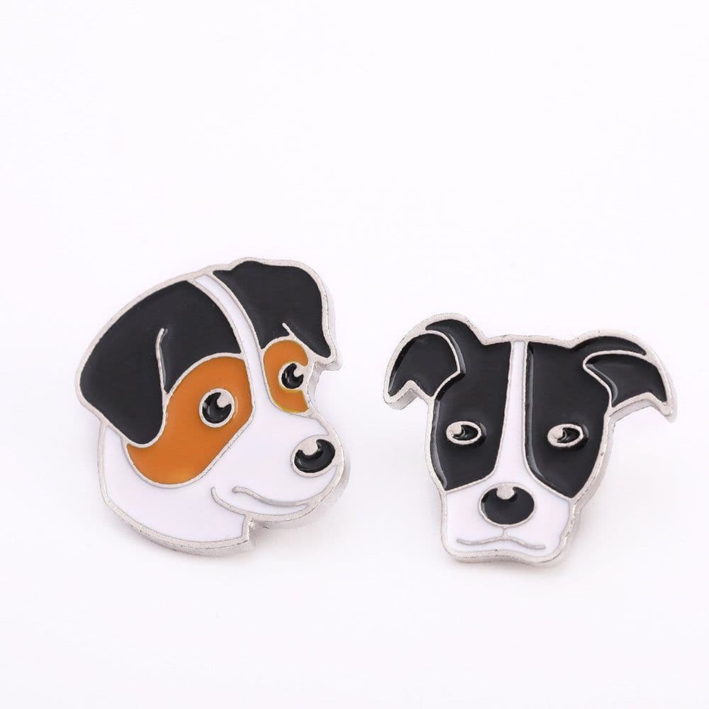 image-Pet Dog Brooch Pin Metal Animal Badge Accessory