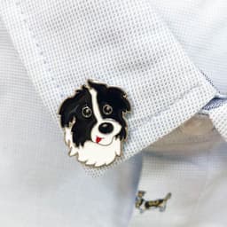 image-Pet Dog Brooch Pin Metal Animal Badge Accessory