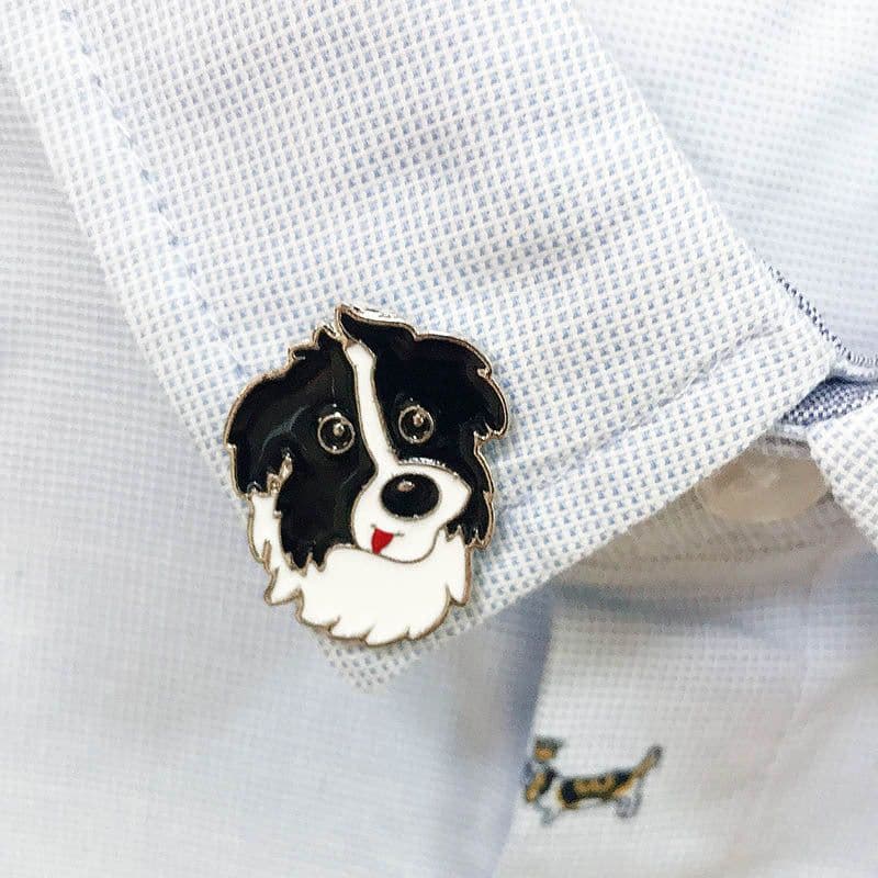 image-Pet Dog Brooch Pin Metal Animal Badge Accessory
