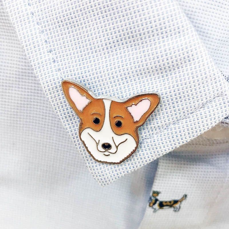 image-Pet Dog Brooch Pin Metal Animal Badge Accessory