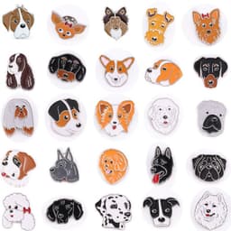 image-Pet Dog Brooch Pin Metal Animal Badge Accessory