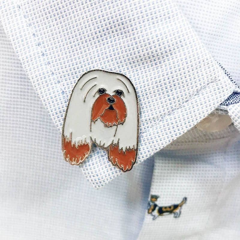 image-Pet Dog Brooch Pin Metal Animal Badge Accessory