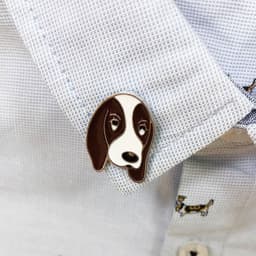 image-Pet Dog Brooch Pin Metal Animal Badge Accessory