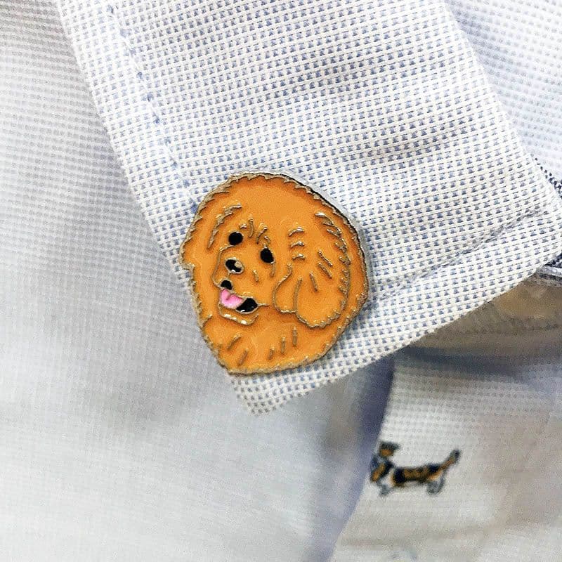 image-Pet Dog Brooch Pin Metal Animal Badge Accessory