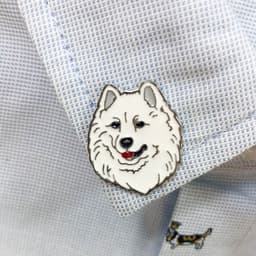 image-Pet Dog Brooch Pin Metal Animal Badge Accessory