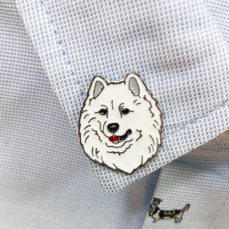 image-Pet Dog Brooch Pin Metal Animal Badge Accessory