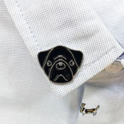 image-Pet Dog Brooch Pin Metal Animal Badge Accessory