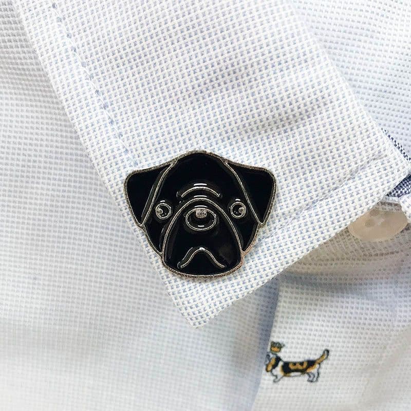 image-Pet Dog Brooch Pin Metal Animal Badge Accessory