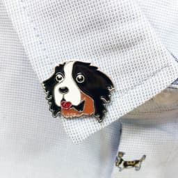 image-Pet Dog Brooch Pin Metal Animal Badge Accessory