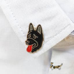 image-Pet Dog Brooch Pin Metal Animal Badge Accessory