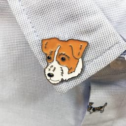 image-Pet Dog Brooch Pin Metal Animal Badge Accessory