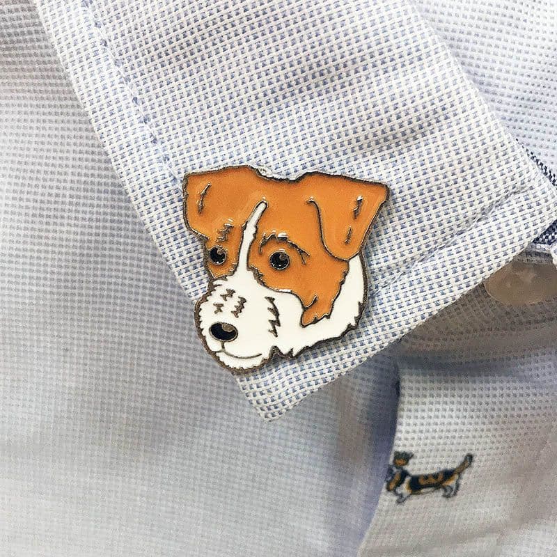 image-Pet Dog Brooch Pin Metal Animal Badge Accessory