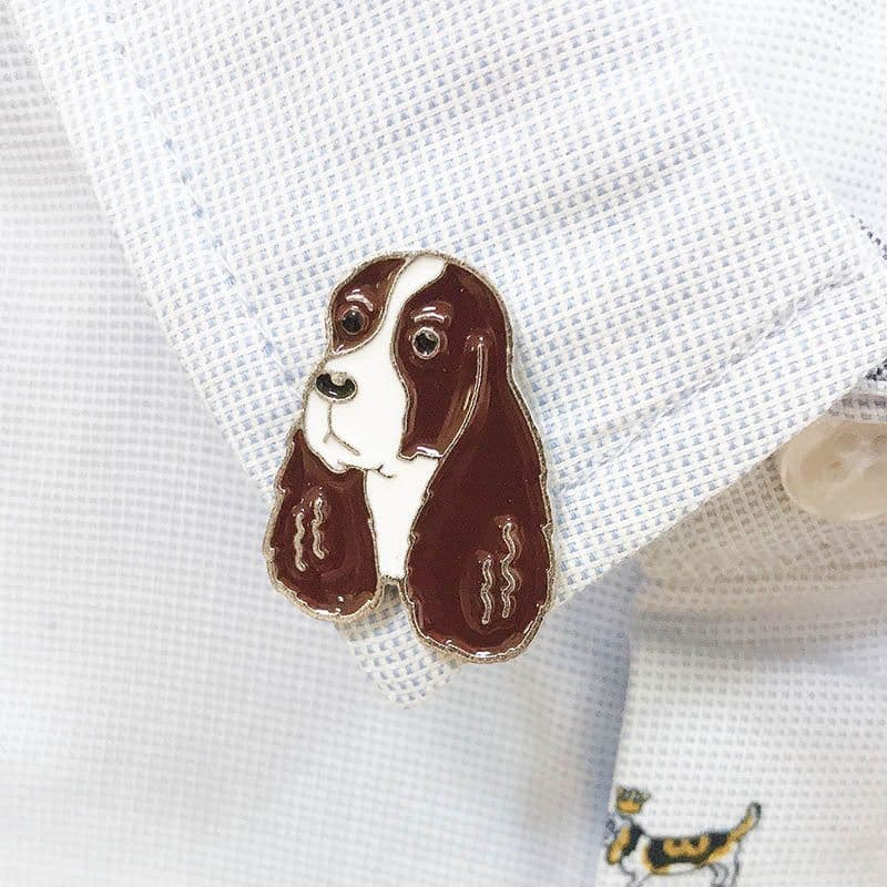 image-Pet Dog Brooch Pin Metal Animal Badge Accessory