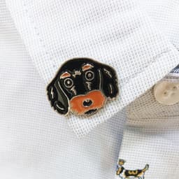 image-Pet Dog Brooch Pin Metal Animal Badge Accessory