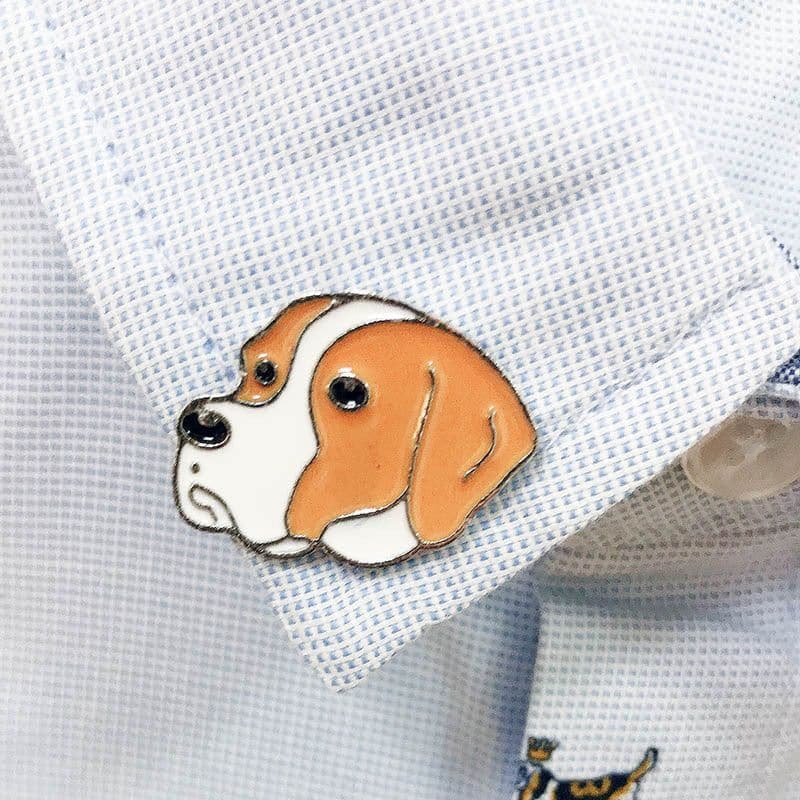 image-Pet Dog Brooch Pin Metal Animal Badge Accessory