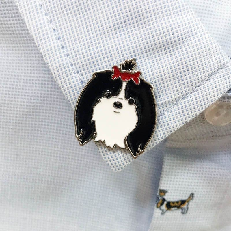 image-Pet Dog Brooch Pin Metal Animal Badge Accessory