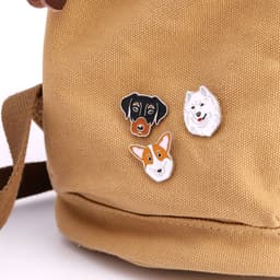 image-Pet Dog Brooch Pin Metal Animal Badge Accessory