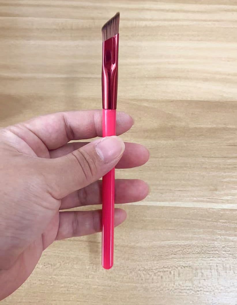 image-Eyebrow Brush Portable Nylon Bristle Makeup Tool 15cm