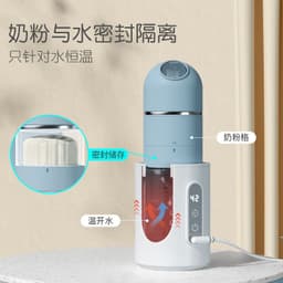 image-Dr. Green PPSU Baby Bottle Warmer 240ml Rechargeable Portable