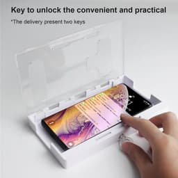 image-Dark Hero Phone Lock Box Learning Stand Desktop Organizer