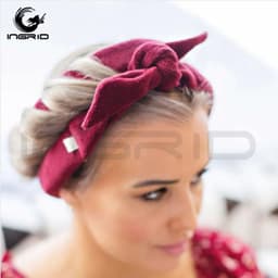 image-INGRID No Heat Curling Ribbon Headband Leopard Print Cotton Velvet