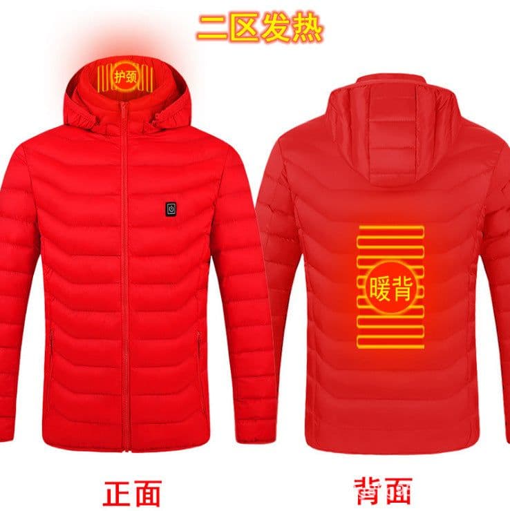 image-Heated Vest USB Electric Warming Jacket Men's Outdoor Padded