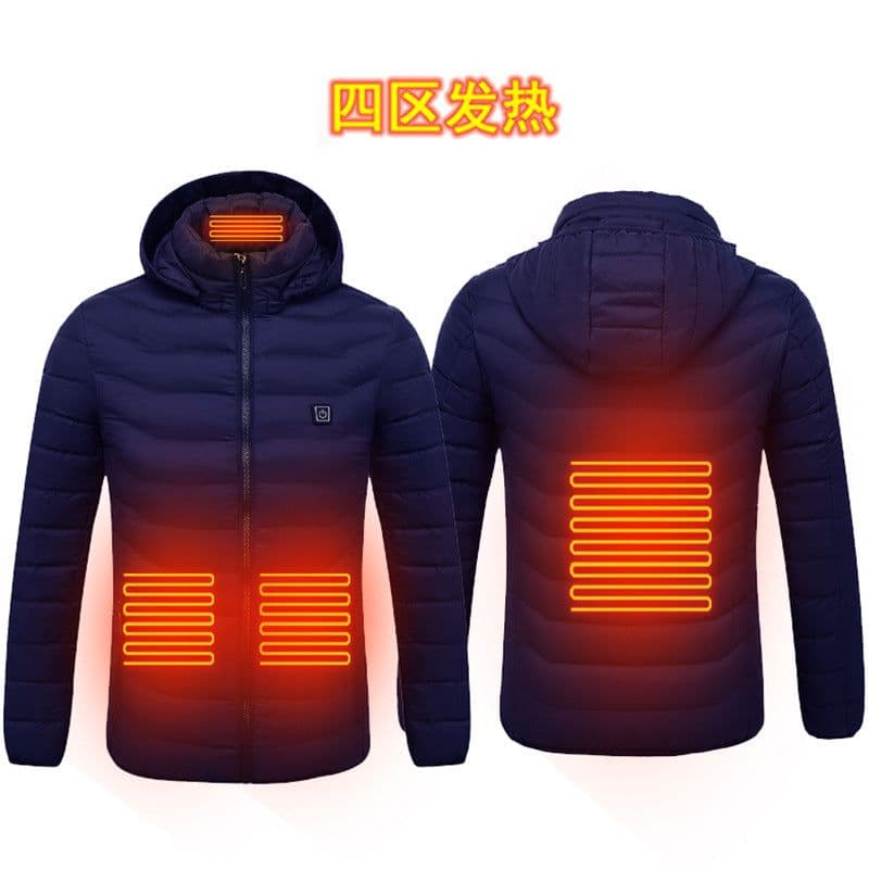 image-Heated Vest USB Electric Warming Jacket Men's Outdoor Padded