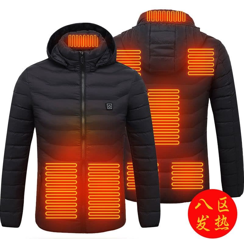 image-Heated Vest USB Electric Warming Jacket Men's Outdoor Padded