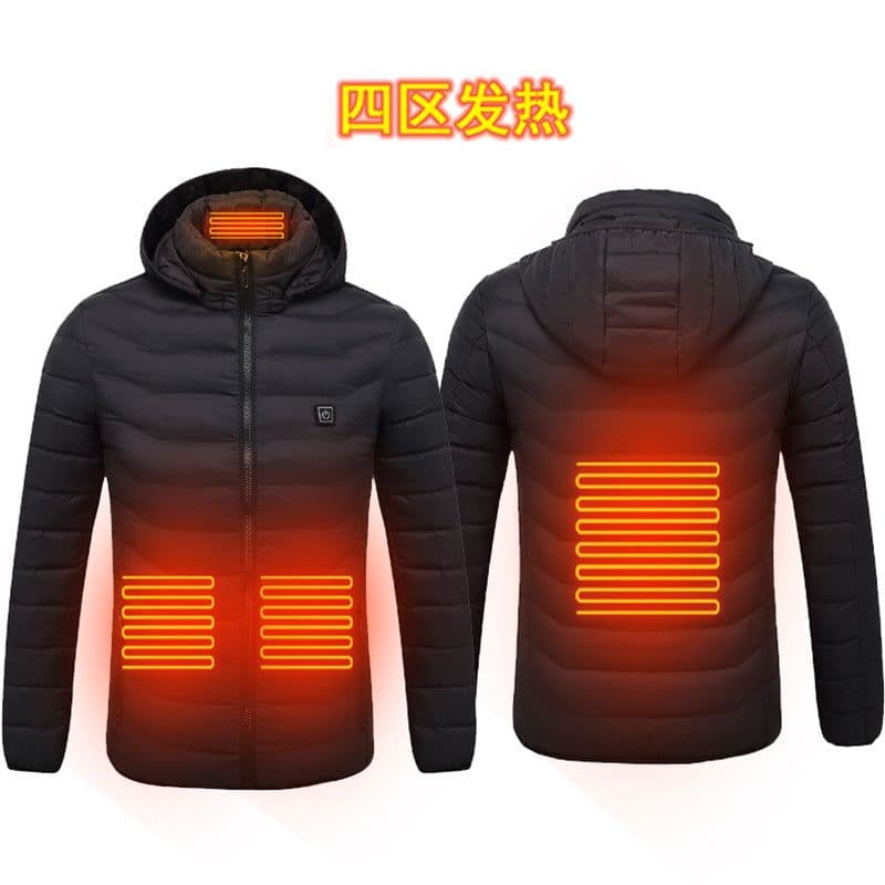 image-Heated Vest USB Electric Warming Jacket Men's Outdoor Padded