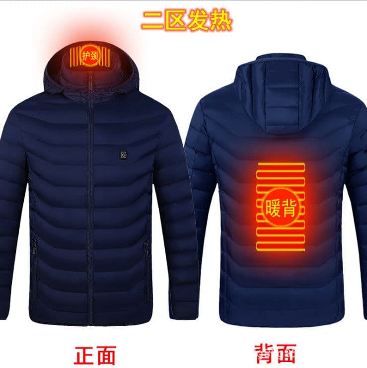 image-Heated Vest USB Electric Warming Jacket Men's Outdoor Padded