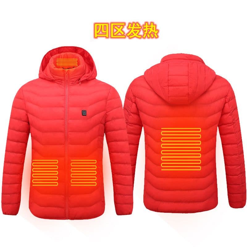 image-Heated Vest USB Electric Warming Jacket Men's Outdoor Padded