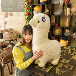 image-Alpaca Plush Toy 100cm Stuffed Animal Doll