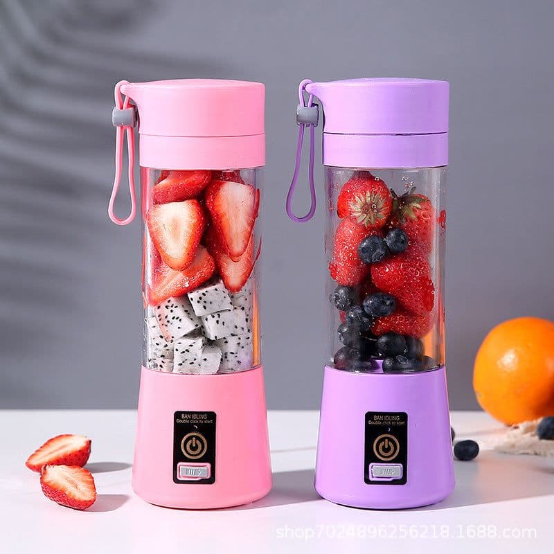 image-Portable Mini USB Rechargeable Juicer Cup 400mL