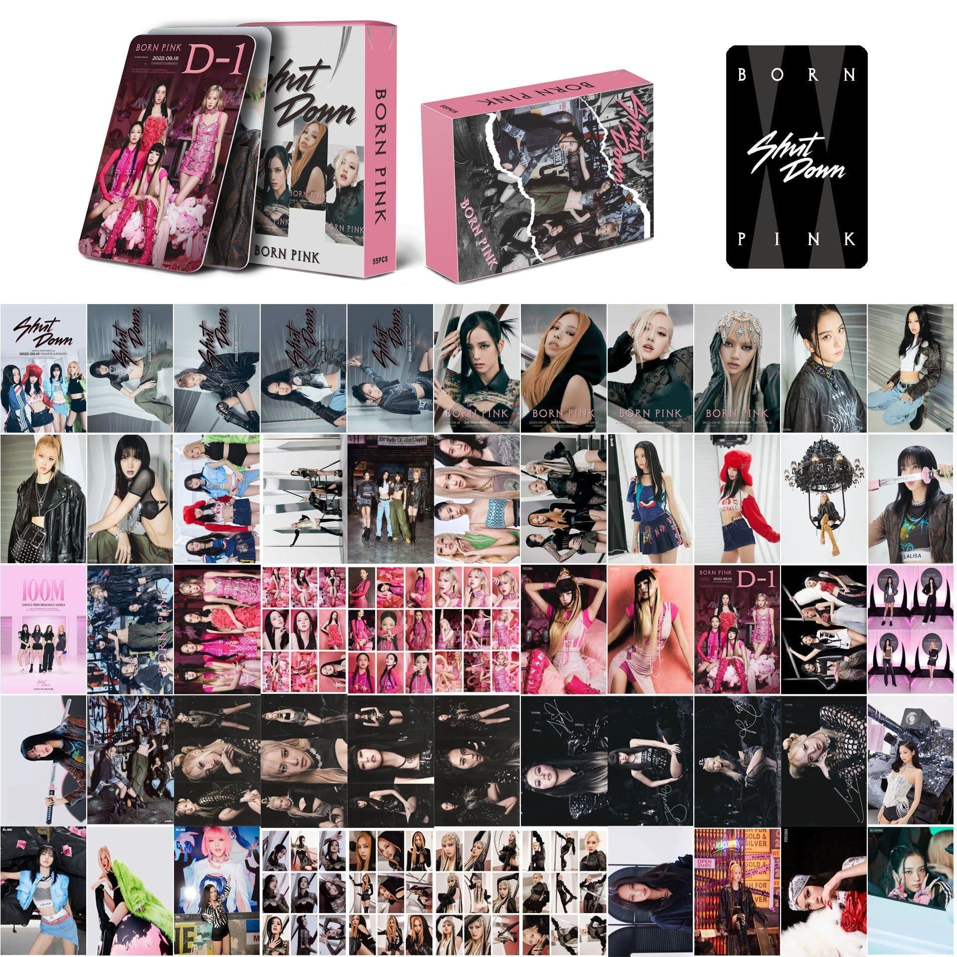 image-BLACKPINK Born Pink 55 Photo Cards Set JISOO LISA ROSE JENNIE