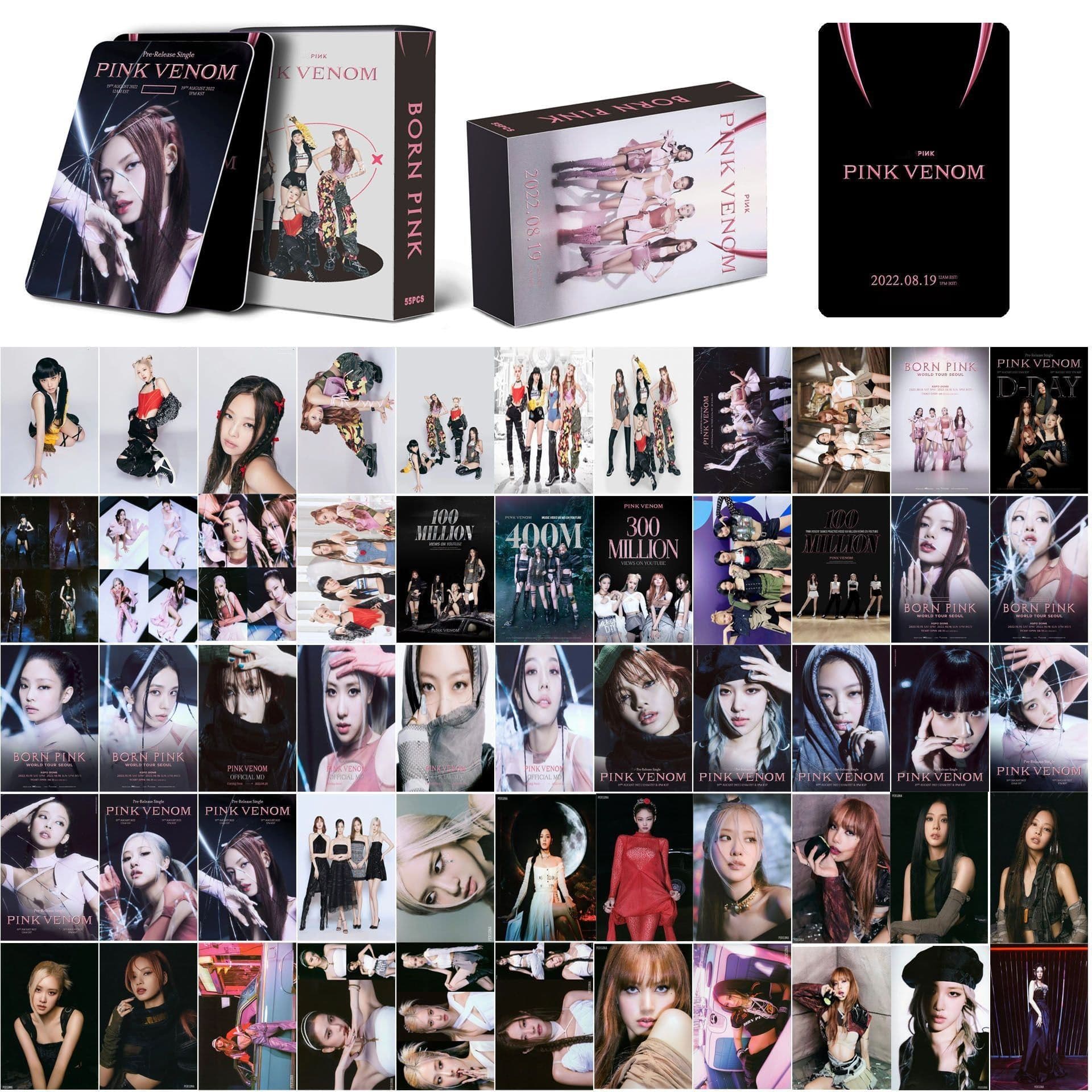 image-BLACKPINK Born Pink 55 Photo Cards Set JISOO LISA ROSE JENNIE