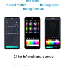 image-Symphony 100 LED Copper Wire String Lights Bluetooth RGB 10m