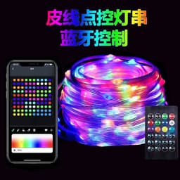 image-Symphony 100 LED Copper Wire String Lights Bluetooth RGB 10m