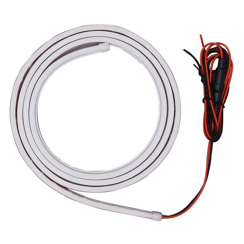 image-Car LED Daytime Running Light Strip Dynamic Scanning White