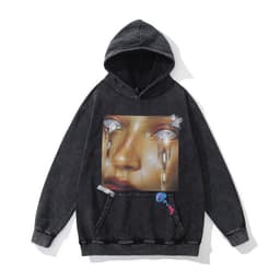 image-TKPA Hip-Hop Hooded Sweatshirt Loose Fit Unisex Streetwear