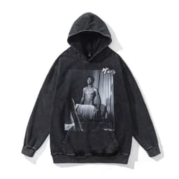 image-TKPA Hip-Hop Hooded Sweatshirt Loose Fit Unisex Streetwear