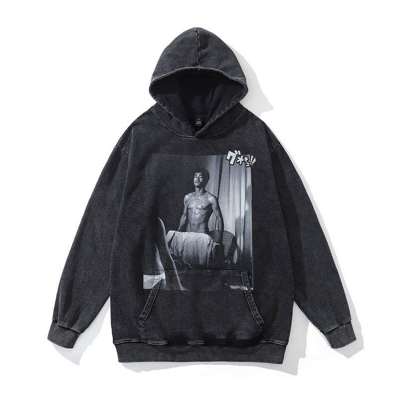 image-TKPA Hip-Hop Hooded Sweatshirt Loose Fit Unisex Streetwear