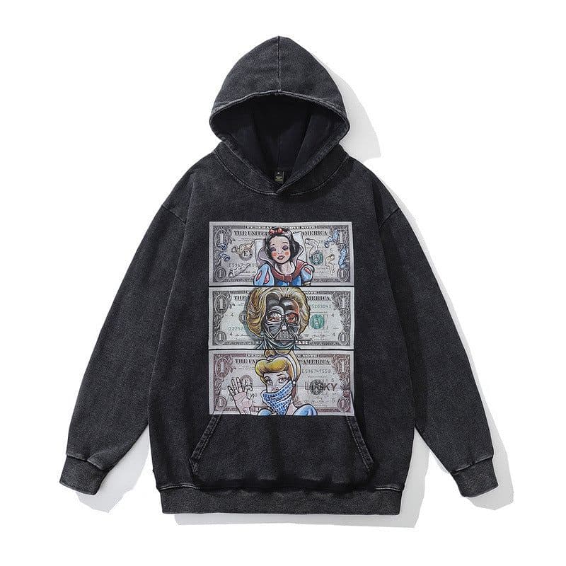 image-TKPA Hip-Hop Hooded Sweatshirt Loose Fit Unisex Streetwear
