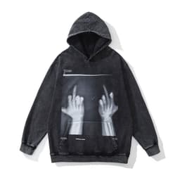 image-TKPA Hip-Hop Hooded Sweatshirt Loose Fit Unisex Streetwear