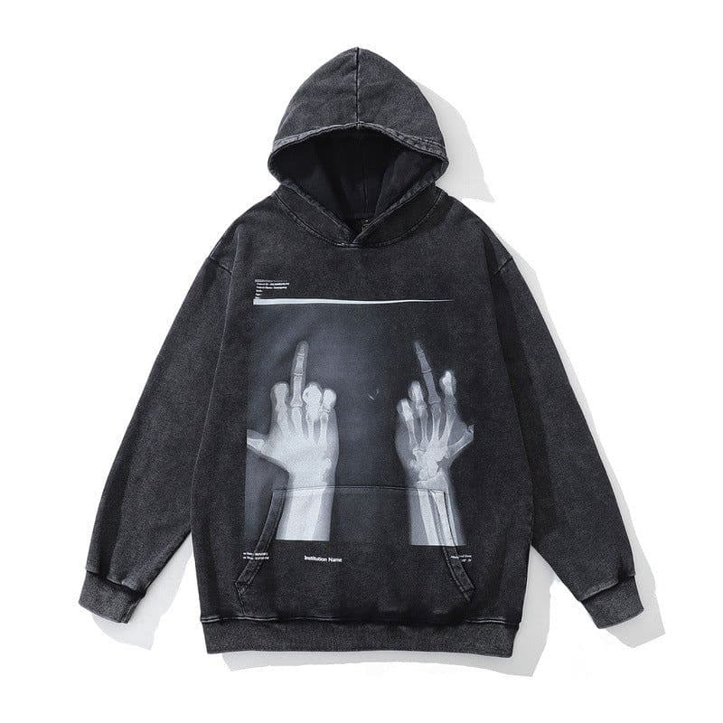 image-TKPA Hip-Hop Hooded Sweatshirt Loose Fit Unisex Streetwear