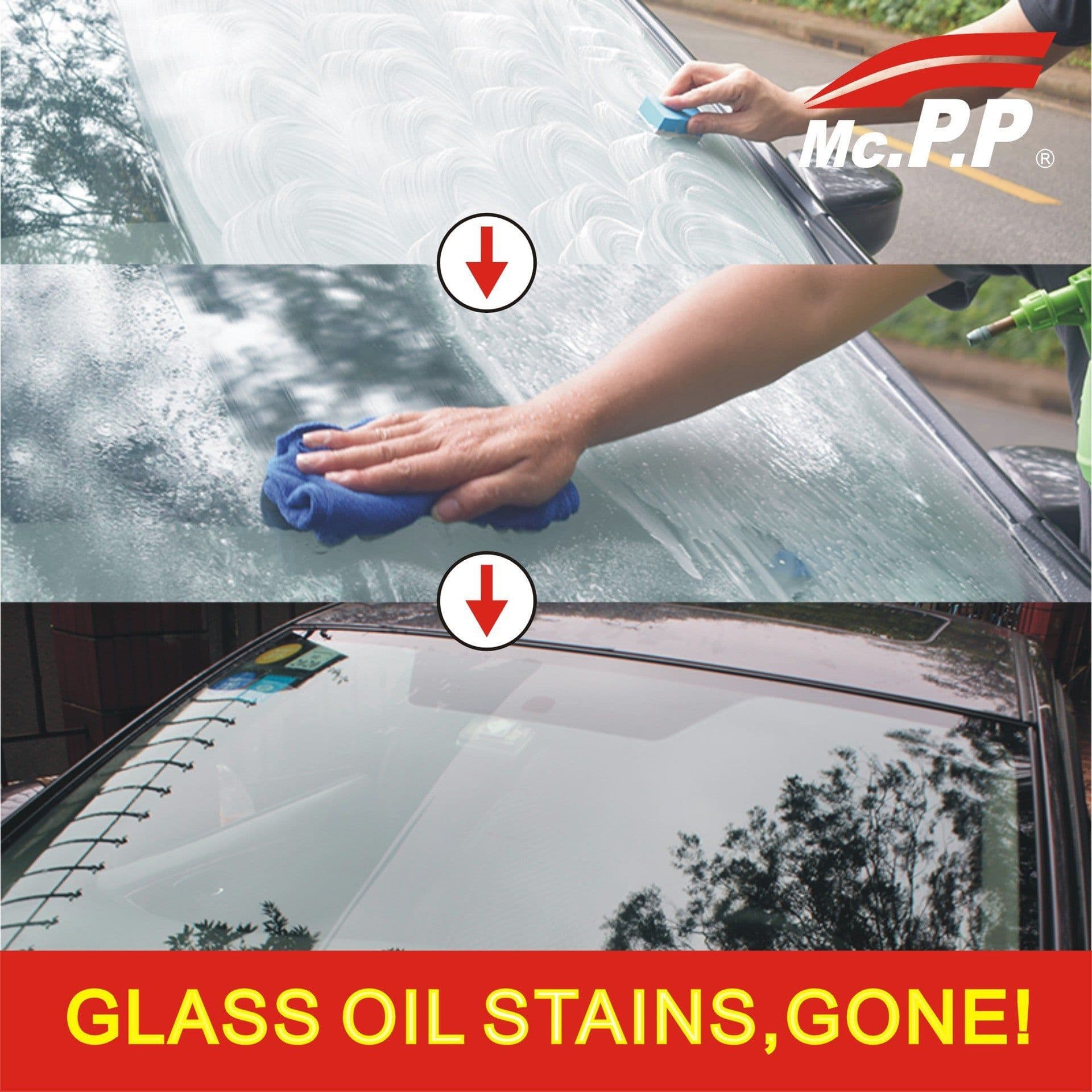 image-Yicai Glass Oil Film Remover 20g White
