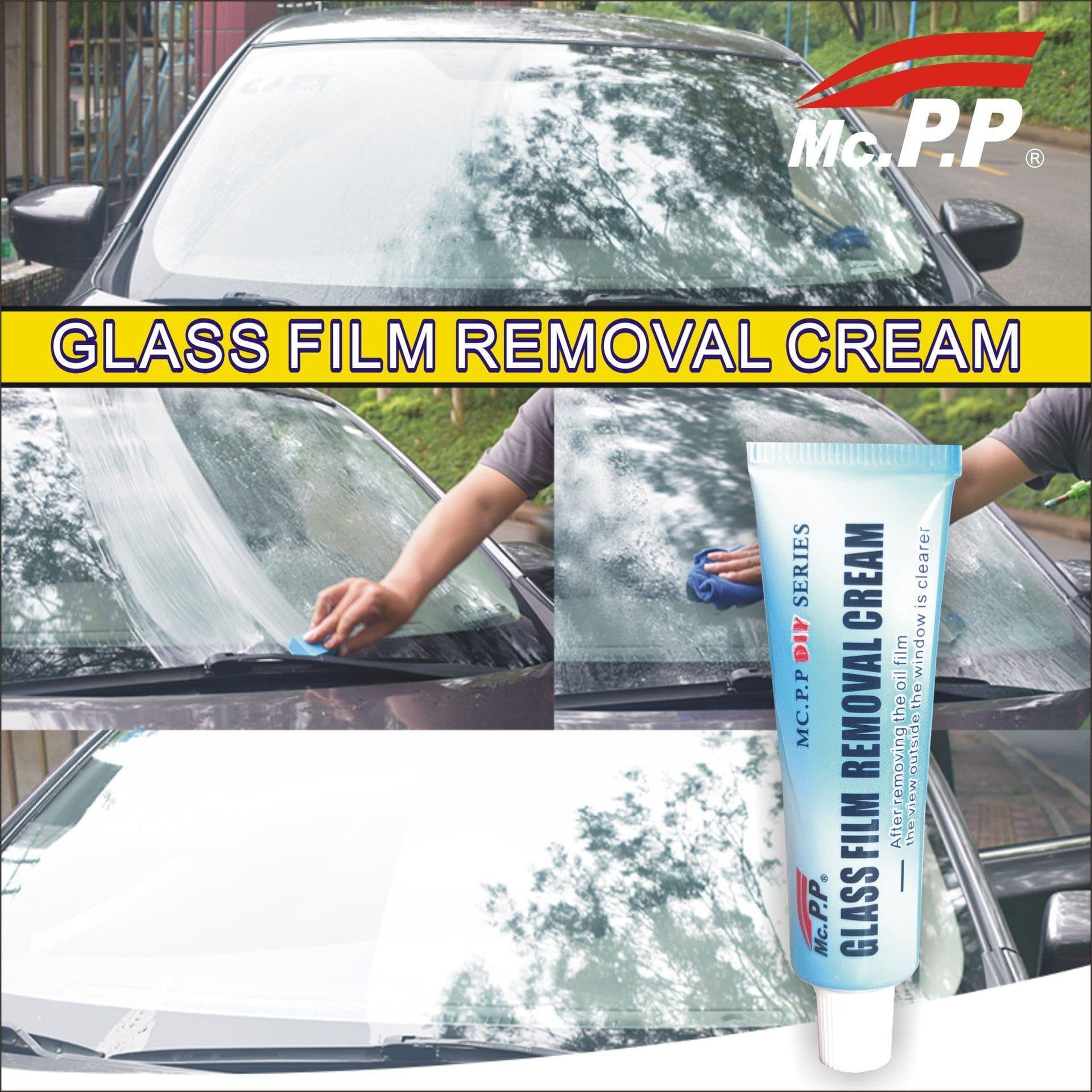 image-Yicai Glass Oil Film Remover 20g White