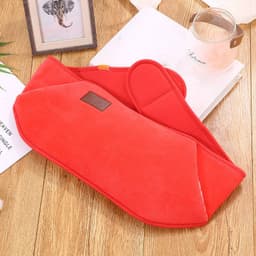 image-Rechargeable Hot Water Bottle Waist Belt Warmer with Plush Cover